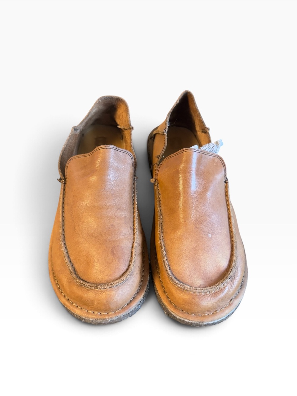 Pure Mens Sz 14 Hammock Driftwood Tan Leather Loafers Shoes